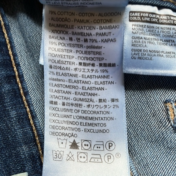 Levi's High Rise Dark Wash Skinny 721 Jeans - Picture 11 of 11